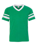 Augusta Sportswear Youth V-Neck Jersey with Striped Sleeves 361