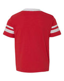Augusta Sportswear Youth V-Neck Jersey with Striped Sleeves 361