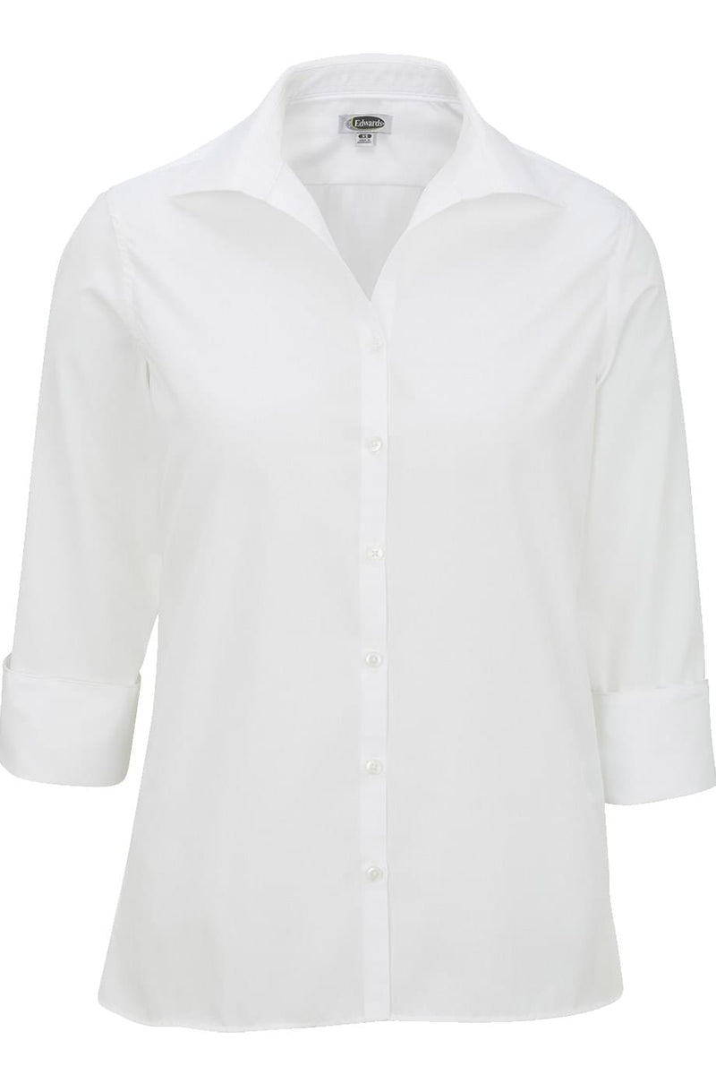 Edwards Lightweight Poplin Three Quarter Sleeve Ladies Shirt [