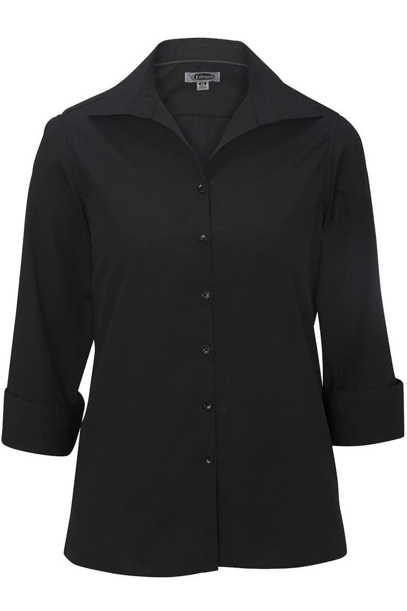 Edwards Lightweight Poplin Three Quarter Sleeve Ladies Shirt [