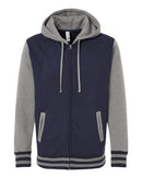 Independent Trading Co. Heavyweight Varsity Full-Zip Hooded Sweatshirt IND45UVZ