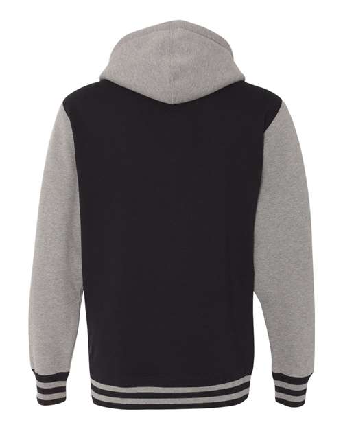 Independent Trading Co. Heavyweight Varsity Full-Zip Hooded Sweatshirt IND45UVZ