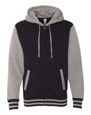 Independent Trading Co. Heavyweight Varsity Full-Zip Hooded Sweatshirt IND45UVZ