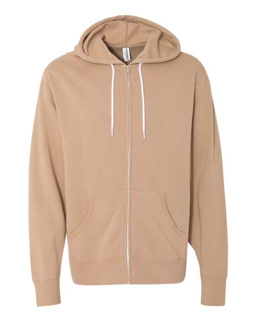 Independent Trading Co. Lightweight Full-Zip Hooded Sweatshirt AFX90UNZ