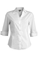 Edwards Stretch Broadcloth Three Quarter Sleeve Ladies Shirt [