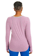 Healing Hands Mackenzie Tee In Stripe.  Item 5051STR in HH SOULFUL SCRUBS.  Live Chat for Bulk Discounts.