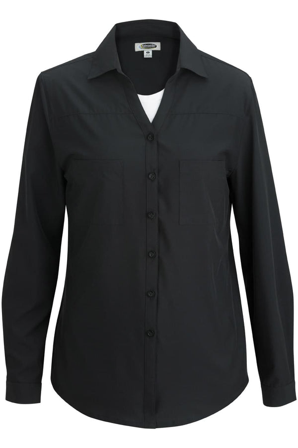 Edwards Two Pocket Ladies Blouse [#5056].  Live Chat for Bulk Discounts