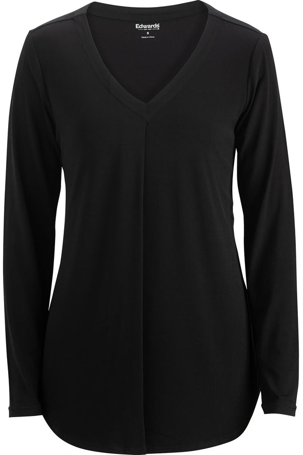 Edwards Soft Pleated Ladies Blouse [#5097].  Live Chat for Bulk Discounts