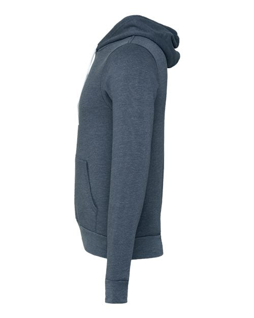 BELLA + CANVAS Sponge Fleece Hoodie 3719 - Heather Navy