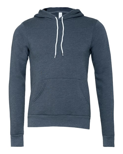 BELLA + CANVAS Sponge Fleece Hoodie 3719 - Heather Navy