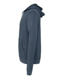 BELLA + CANVAS Sponge Fleece Full-Zip Hoodie 3739 - Heather Navy