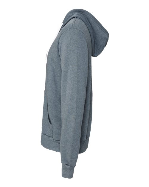 BELLA + CANVAS Sponge Fleece Full-Zip Hoodie 3739 - Heather Slate