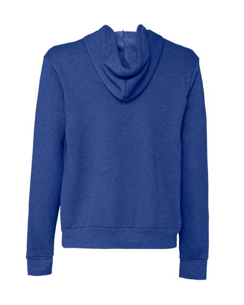 BELLA + CANVAS Sponge Fleece Full-Zip Hoodie 3739 - Heather True Royal