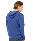 BELLA + CANVAS Sponge Fleece Full-Zip Hoodie 3739 - Heather True Royal