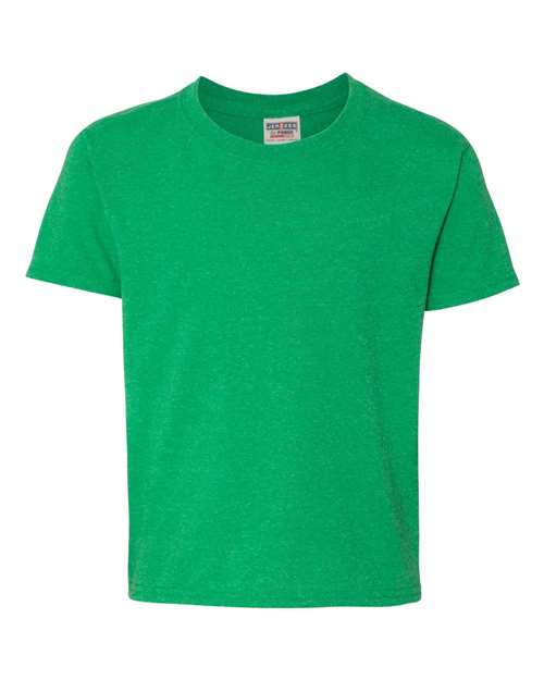 JERZEES Dri-Power® Youth 50/50 T-Shirt 29BR - Irish Green Heather