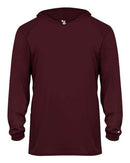 Badger Youth B-Core Long Sleeve Hooded T-Shirt 2105