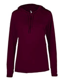 Badger Women's B-Core Long Sleeve Hooded T-Shirt 4165 - Maroon