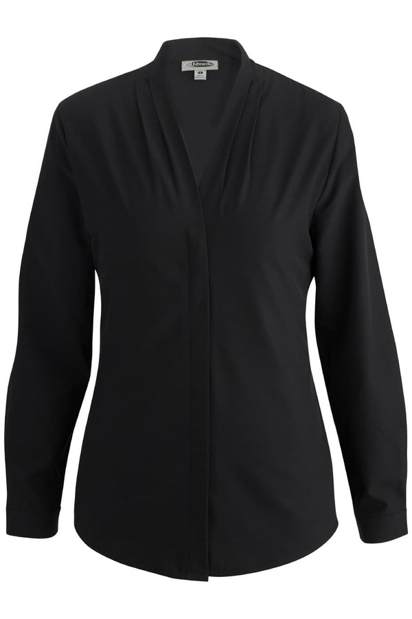 Edwards V Neck Ladies Blouse [#5274].  Live Chat for Bulk Discounts