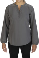 Edwards Open V Neck Ladies Blouse [