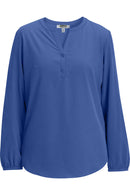 Edwards Open V Neck Ladies Blouse [