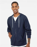 Independent Trading Co. Lightweight Full-Zip Hooded Sweatshirt AFX90UNZ