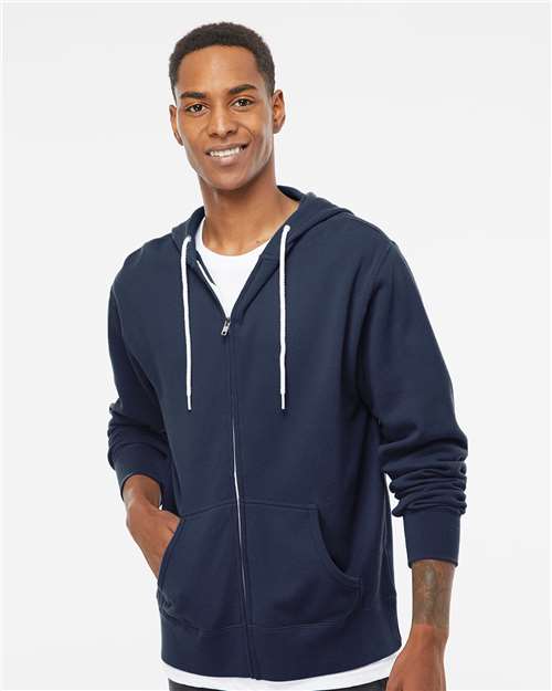 Independent Trading Co. Lightweight Full-Zip Hooded Sweatshirt AFX90UNZ