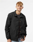 Independent Trading Co. Water-Resistant Windbreaker Coach’s Jacket EXP99CNB