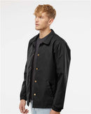 Independent Trading Co. Water-Resistant Windbreaker Coach’s Jacket EXP99CNB