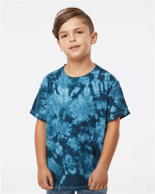 Dyenomite Youth Crystal Tie-Dyed T-Shirt 20BCR