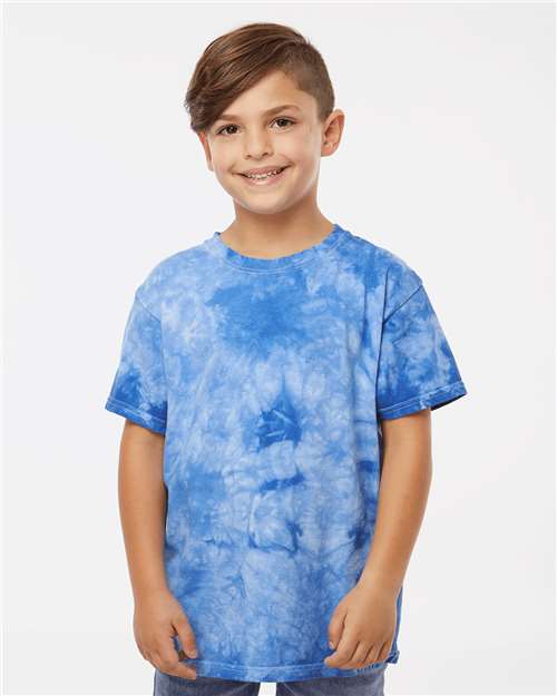Dyenomite Youth Crystal Tie-Dyed T-Shirt 20BCR