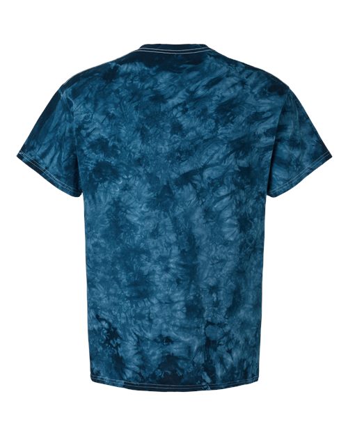 Dyenomite Crystal Tie-Dyed T-Shirt 200CR - Navy