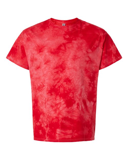 Dyenomite Crystal Tie-Dyed T-Shirt 200CR - Red