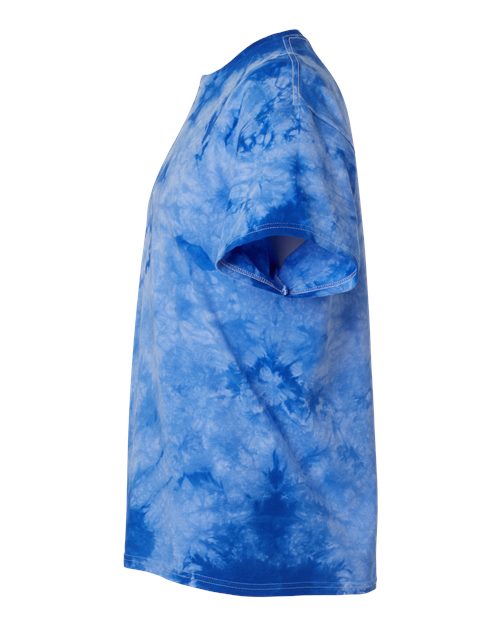 Dyenomite Crystal Tie-Dyed T-Shirt 200CR - Royal