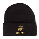 Rothco Embroidered USMC Watch Cap with Gold Eagle, Globe, & Anchor Insignia. Item