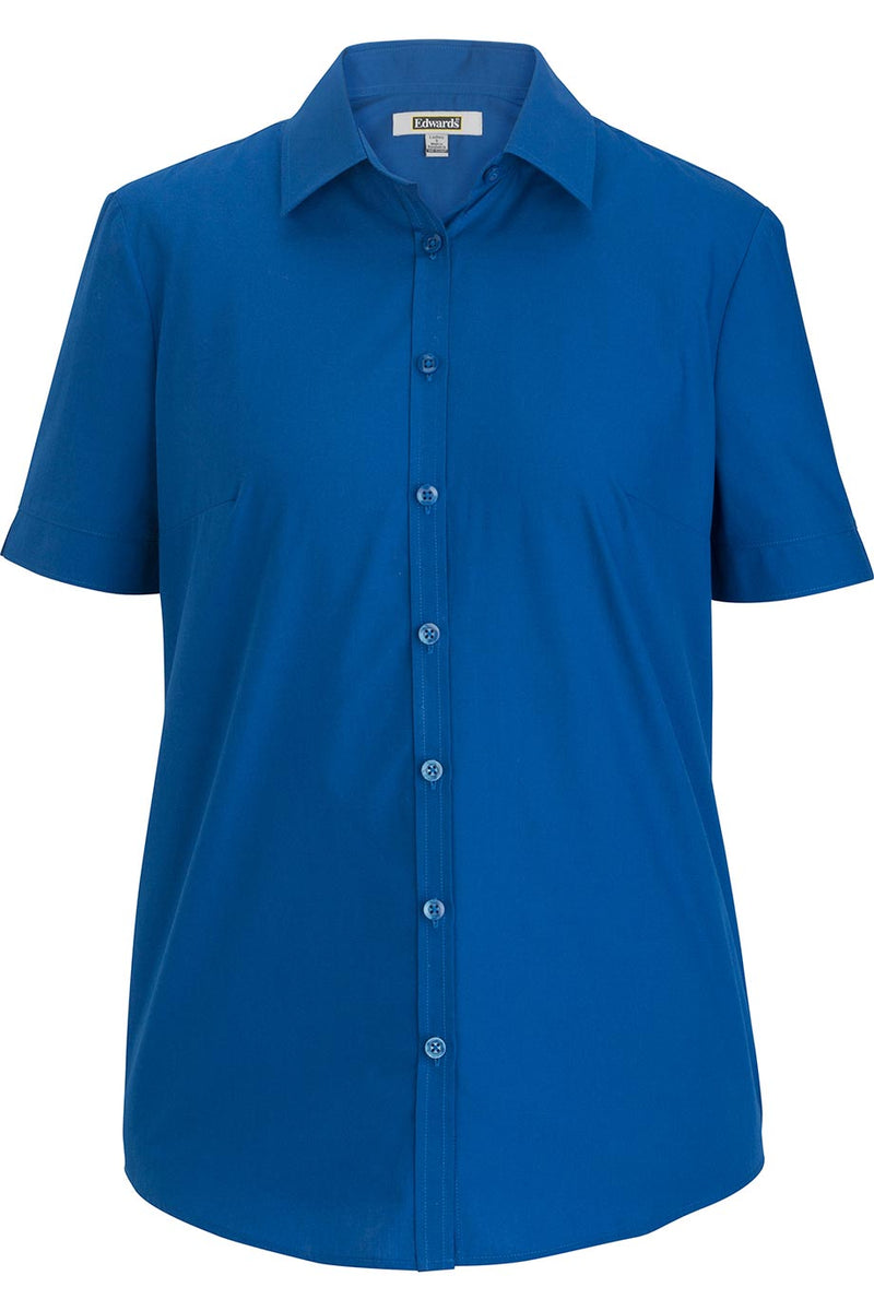 Edwards Essential Broadcloth Short Sleeve Ladies Shirt [