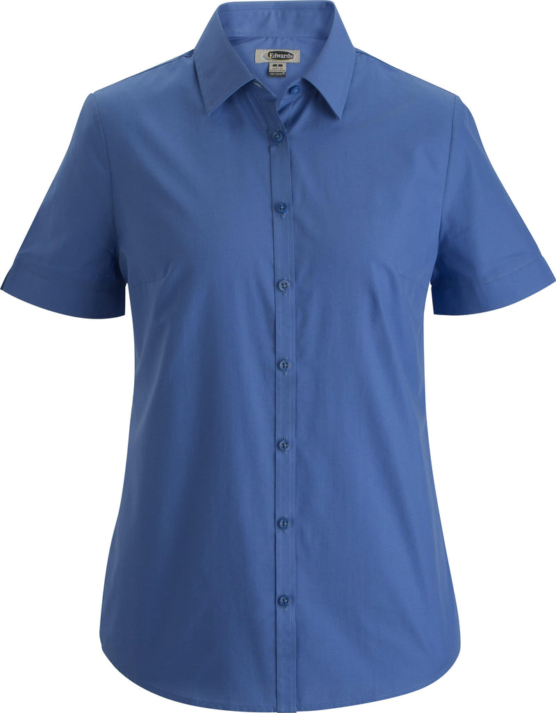 Edwards Essential Broadcloth Short Sleeve Ladies Shirt [