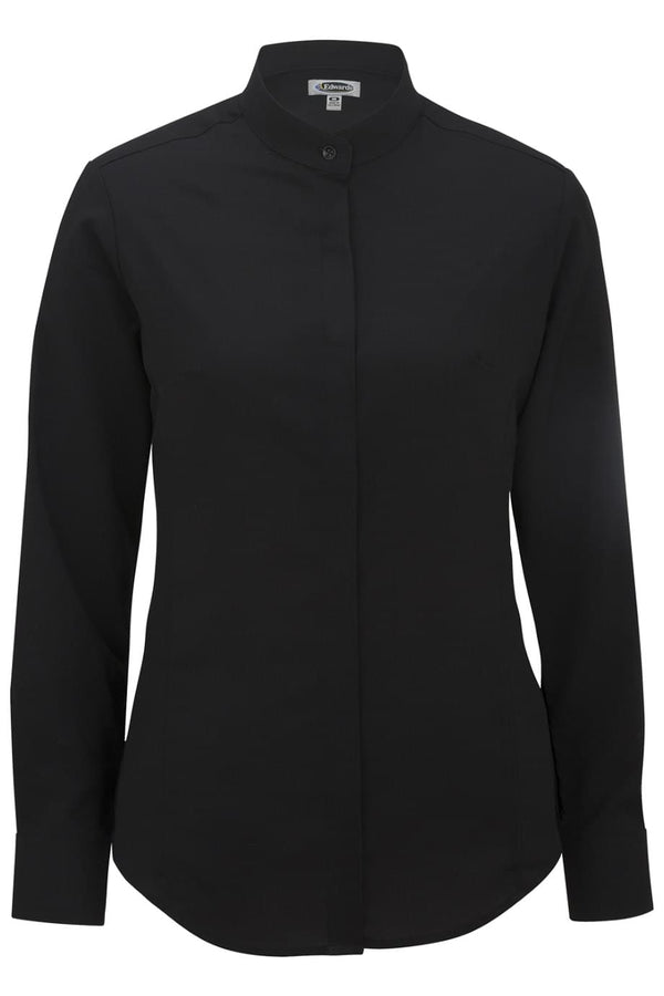 Edwards Ladies Batiste Banded Collar Shirt [#5392].  Live Chat for Bulk Discounts