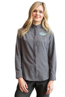 Edwards Ladies Batiste Banded Collar Shirt [