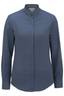 Edwards Ladies Batiste Banded Collar Shirt [