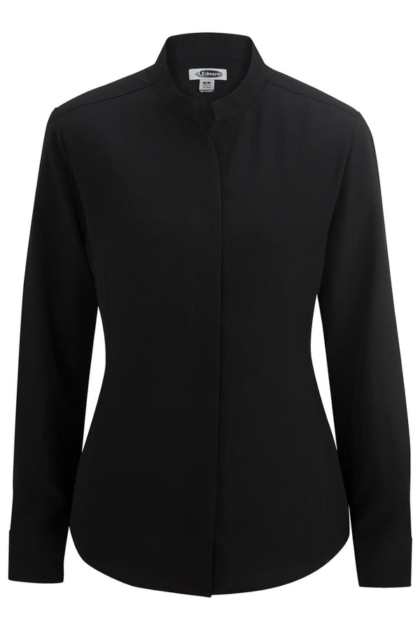 Edwards Ladies Stand-Up Collar Shirt [#5398].  Live Chat for Bulk Discounts