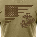 Rothco US Flag / USMC Eagle, Globe, & Anchor T Shirt. Item