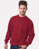 Bayside USA-Made Crewneck Sweatshirt 1102 - Cardinal