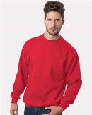 Bayside USA-Made Crewneck Sweatshirt 1102 - Red