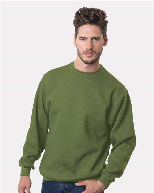 Bayside USA-Made Crewneck Sweatshirt 1102 - Olive
