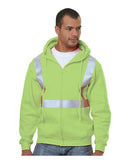 Bayside USA-Made Hi-Visibility Full-Zip Hooded Sweatshirt 3790