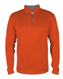 Badger B-Core Quarter-Zip Pullover 4102 - Burnt Orange/ Graphite