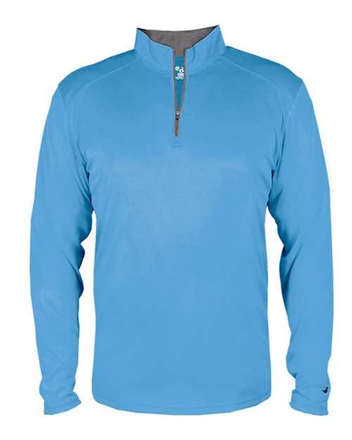 Badger B-Core Quarter-Zip Pullover 4102 - Columbia Blue/ Graphite