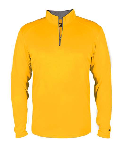 Badger B-Core Quarter-Zip Pullover 4102 - Gold/ Graphite