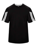 Badger Striker T-Shirt 4176 - Black/ White