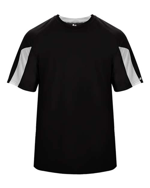 Badger Striker T-Shirt 4176 - Black/ White